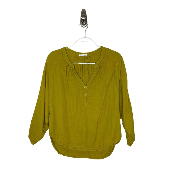 CP Shades x Free People | Doublecloth Solid Top in Chartreuse XS - Picture 3 of 7